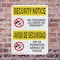 Signmission No Guns Allowed Bilingual OSHA Security Notice Sign, Plastic, 7in W x 10in L, 2PK OS-2PACK-SN-P-710-L-11612 - alternate 5